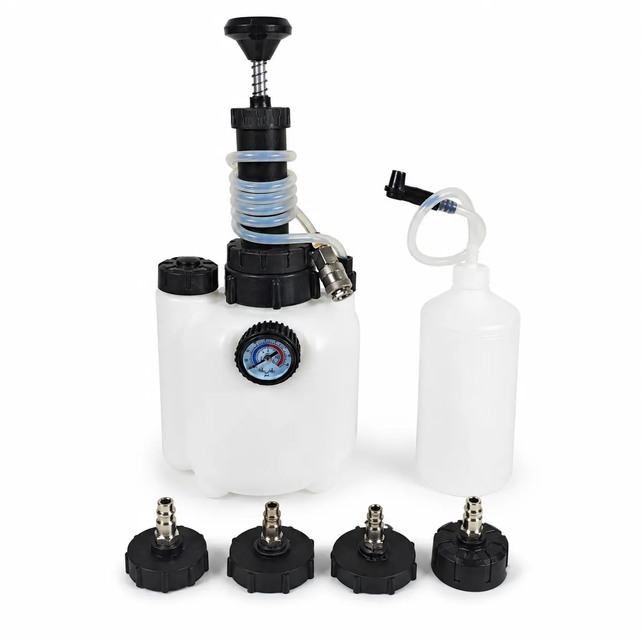 3 L Brake Fluid Replacement Reservoir With Four Adapters controls and screen