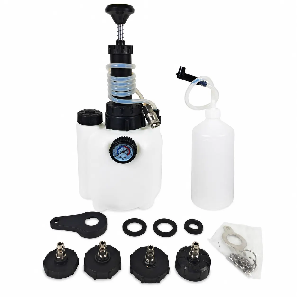3 L Brake Fluid Replacement Reservoir With Four Adapters and included accessories